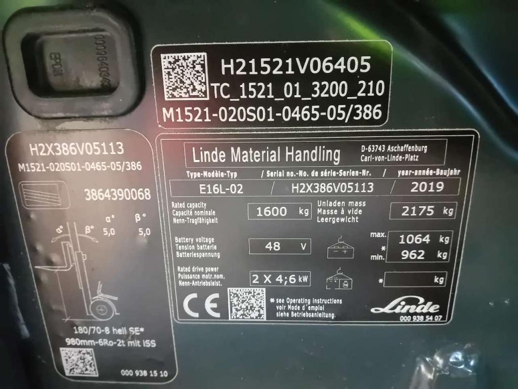 Linde E16L-02 Photo 6