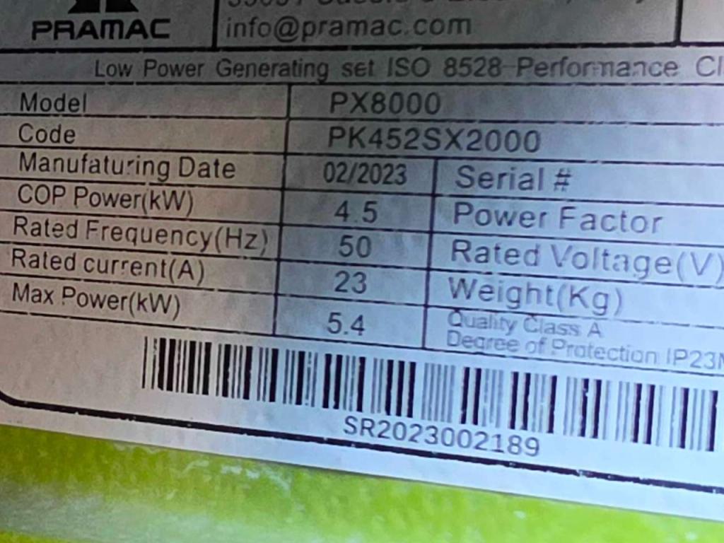 Pramac PX8000 Photo 9