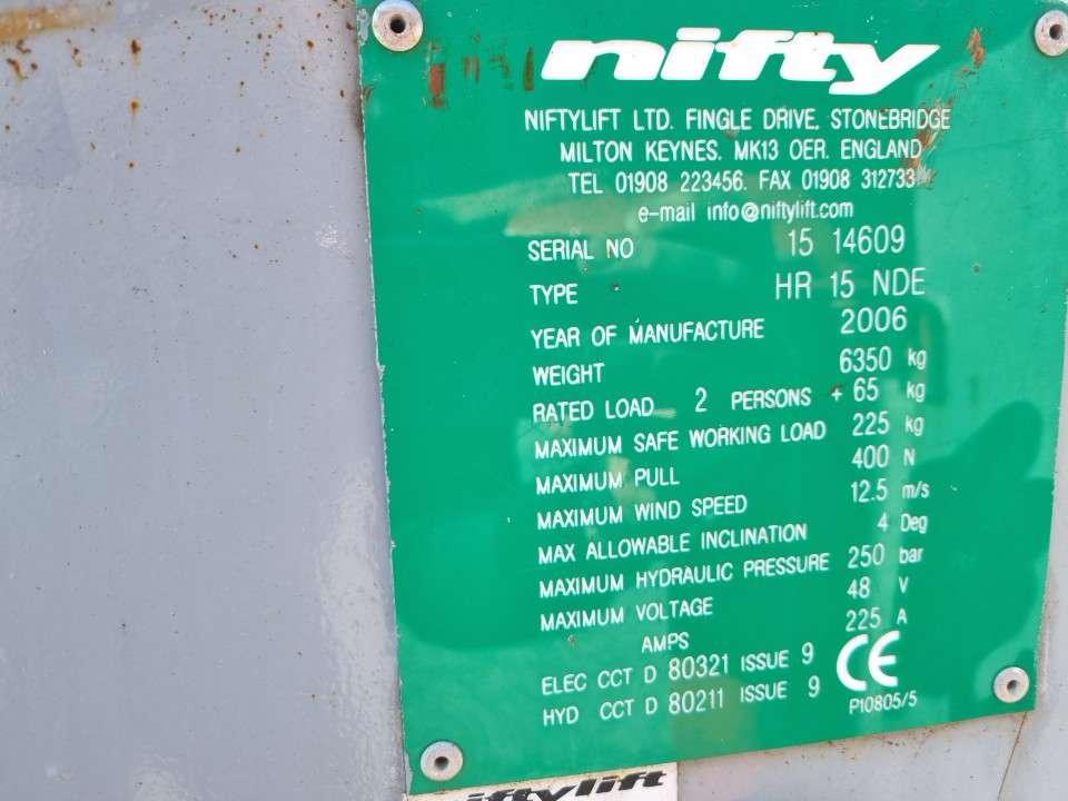 Niftylift HR 15 HDE Photo 8