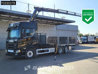 Scania R580 6X2 Palfinger PK23002 SH-E Kran Crane Remote Full Air Lift-Axle Retarder Euro 6 en vente par BAS World B.V.