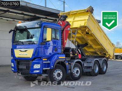 Man TGS 35.480 8X4 HMF 2243-Z2 Crane Kran Tipper Euro 6 en vente par BAS World B.V.