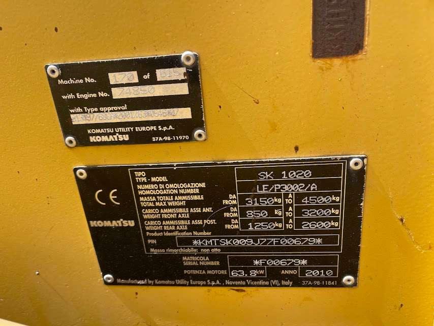 Komatsu SK1020 Photo 2