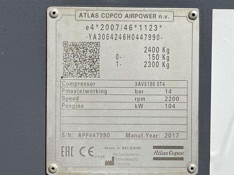 Atlas Copco XAVS 186 JD - N Photo 5