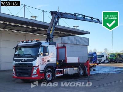 Volvo FM 410 FM 6X2 Palfinger PK 26002-EH E Kran Crane Lift +steering axle Automatic Euro 6 en vente par BAS World B.V.