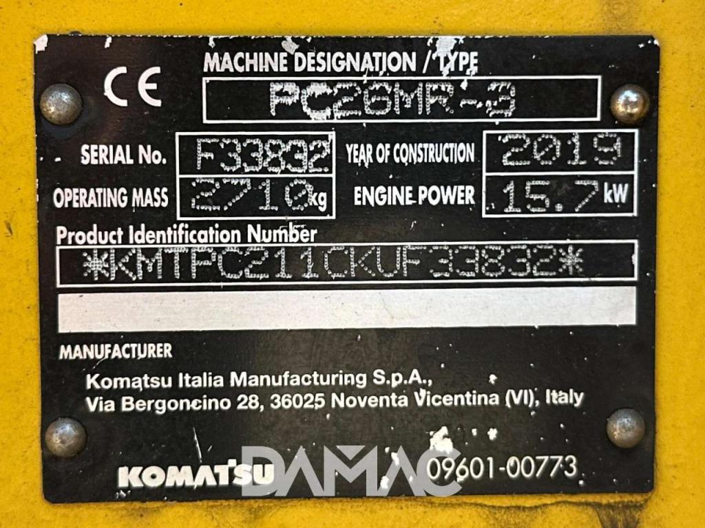 Komatsu PC26MR-3 Photo 20