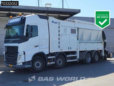 Volvo FH 540 FH 8X2 NL-truck APK Longo Rhino Saugbagger Lift+steering axle Retarder Euro 6 en vente par BAS World B.V.