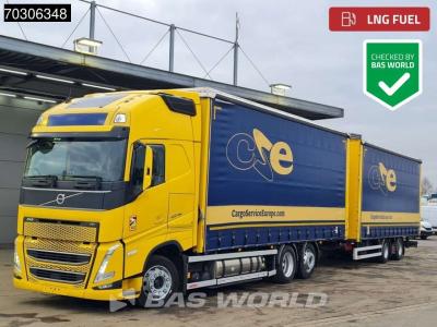 Volvo FH 460 6X2 LNG Engine Curtainside Combi Sliding roof I-Park Cool VEB+ en vente par BAS World B.V.
