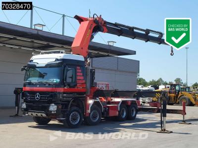 Mercedes-Benz Actros 4151 8X8 8x8 Palfinger PK150002 Crane Kran Full Steel Automatic Euro 5 en vente par BAS World B.V.