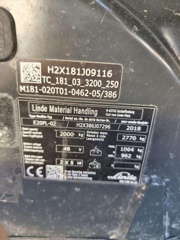 Linde E20PL-02 Photo 7
