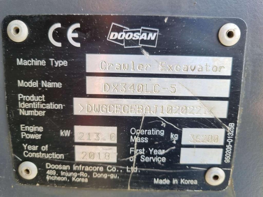Doosan DX340LC-5 Photo 6