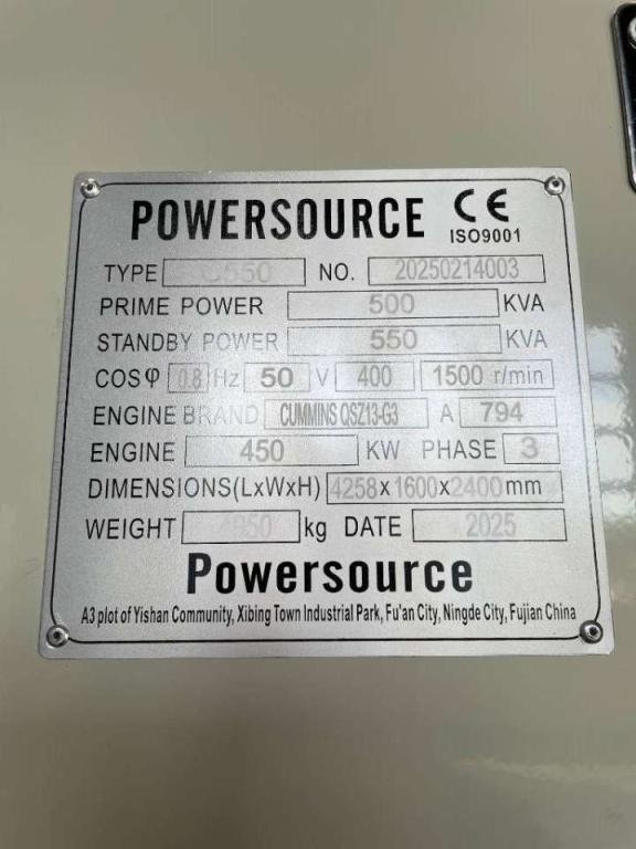 Cummins QSZ13-G13 - 550 kVA Generator - DPX-19846 Photo 6