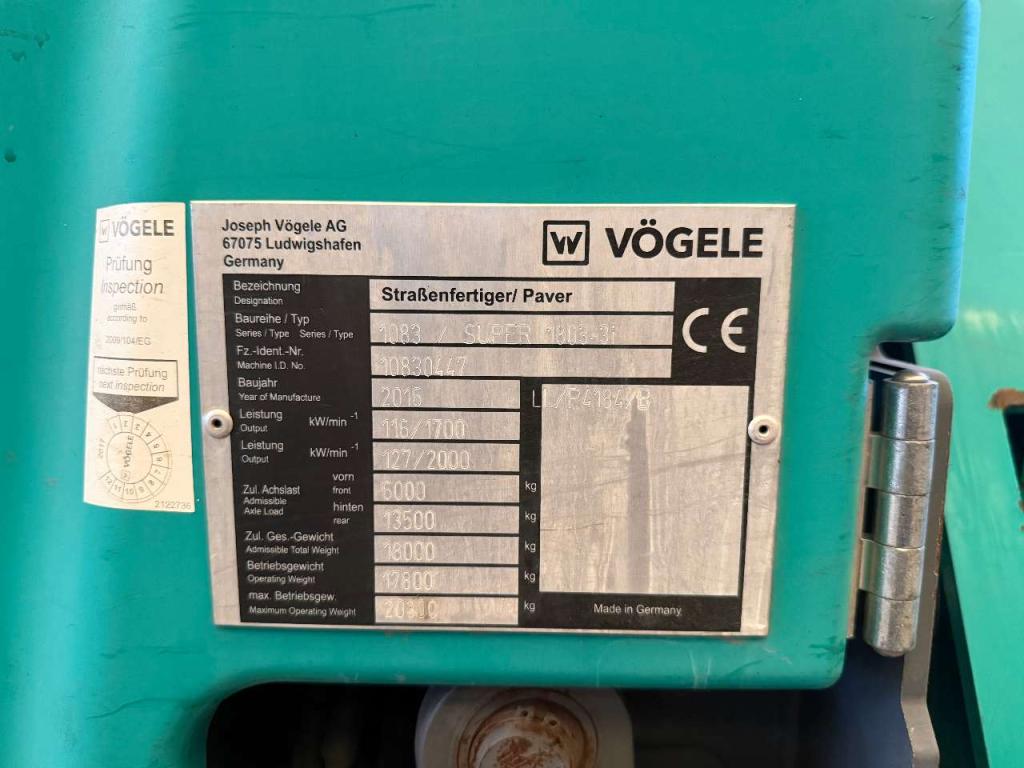 Vogele Super 1803-3I Photo 8