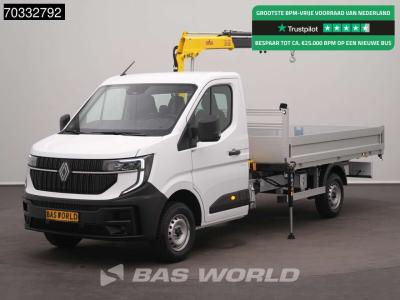 Renault Master 170PK Automaat HYVA HA27 Kraan Open Laadbak Cranetruck Crane laadkraan Kraanwagen Pritsche P en vente par BAS World B.V.