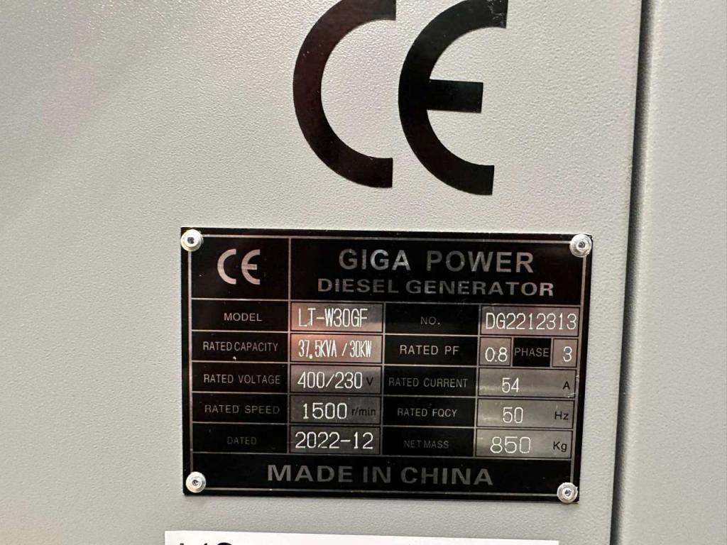 Giga Power LT-W30GF 37.5 kVA silent generator Photo 11