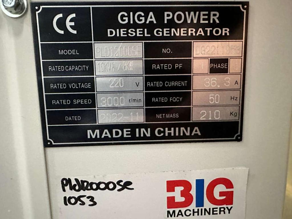 Giga Power PLD12000SE 10 kVA silent generator Photo 13
