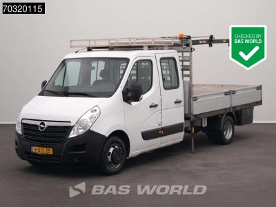 Opel Movano 145PK Kraanwagen HIAB T-CLX 018 B-2 Dubbel Cabine Open Laadbak Dubbellucht 3,5t Trekhaak Air en vente par BAS World B.V.