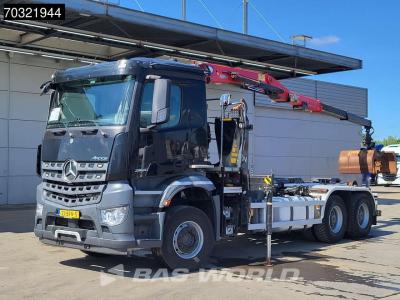 Mercedes-Benz Arocs 2840 Arocs 6X4 HMF 1444-Z2 Crane VDL S-21-5500 containersystem Big-Axle Euro 6 en vente par BAS World B.V.