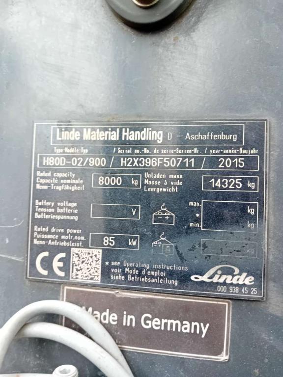 Linde H80D-02/900 Photo 6