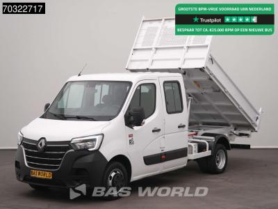 Renault Master 130PK Kipper Dubbel Cabine 3500kg trekhaak Airco Cruise Dubbellucht Tipper Benne Kieper Airc en vente par BAS World B.V.