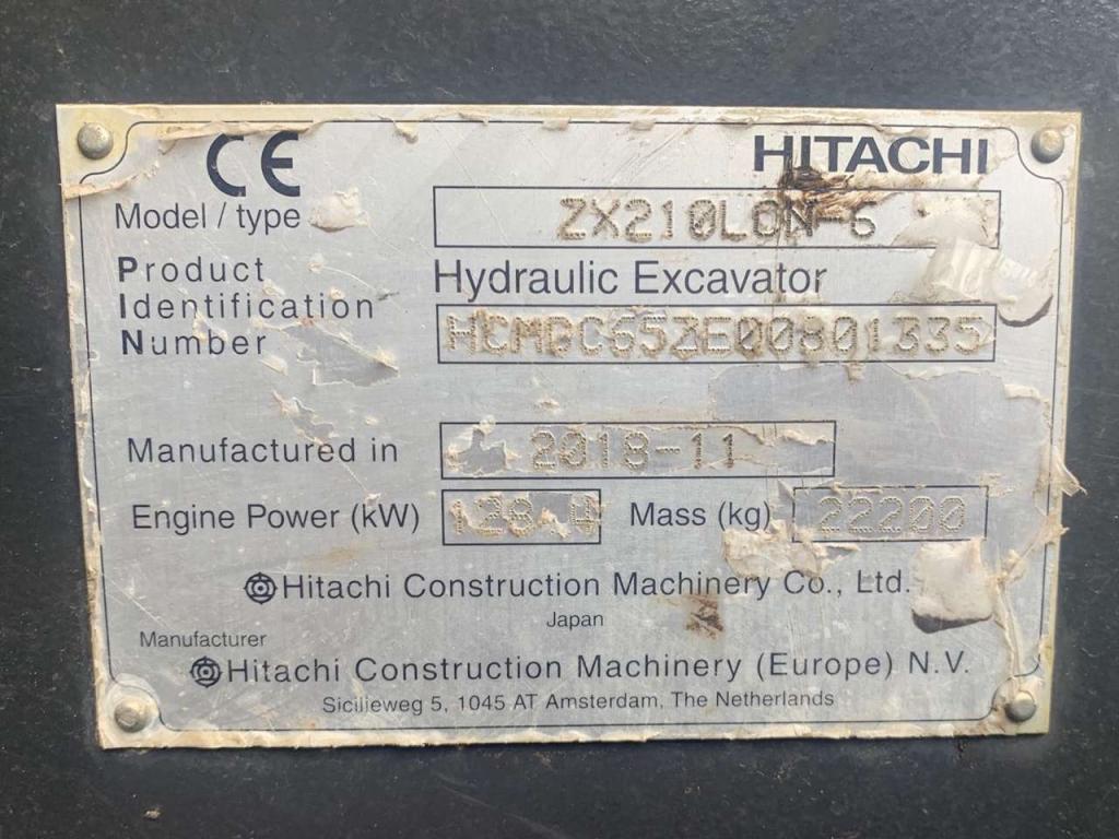 Hitachi ZX210LCN-6 Photo 16