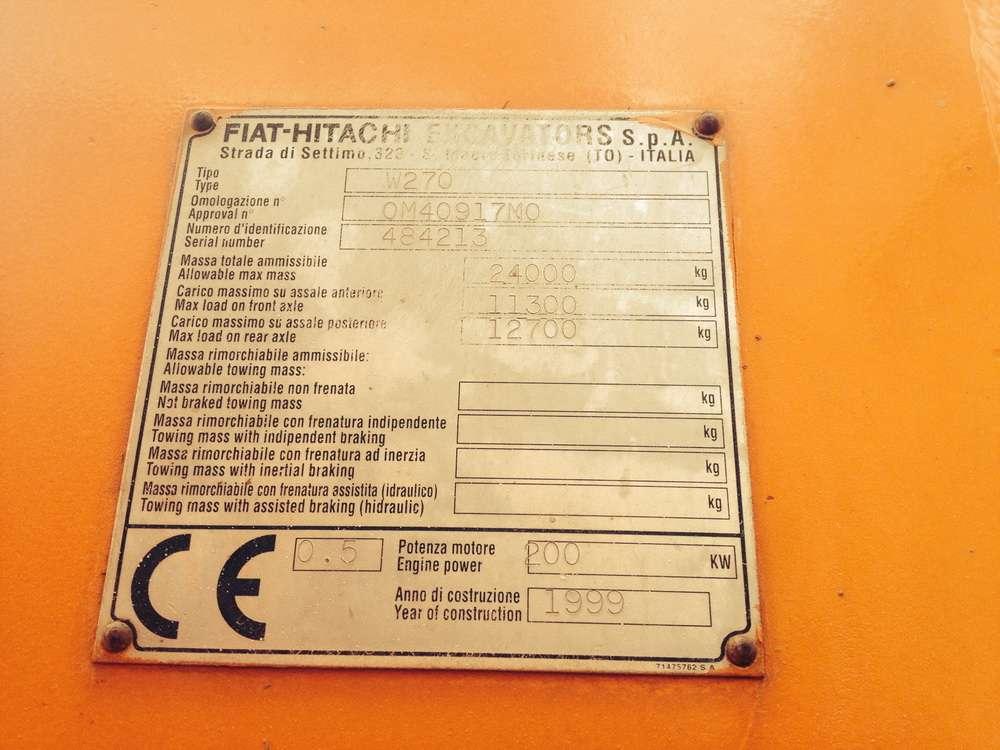Fiat Hitachi W270 Photo 10