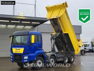 Man TGS 35.440 8X4 14m3 tipper Steelsuspension Big-Axle Retarder Automatic Euro 6 en vente par BAS World B.V.