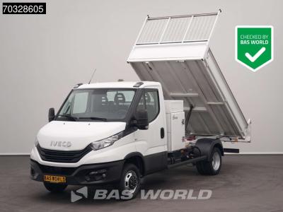 Iveco Daily 35C16 3.0L Dubbellucht Kipper Airco Cruise 3,5t Trekgewicht Euro6 Tipper Benne Kieper A/C Cru en vente par BAS World B.V.