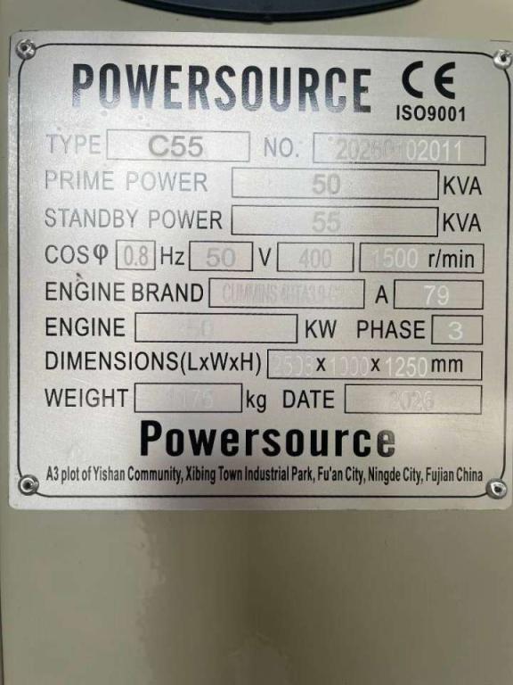 Cummins 4BTA3.9-G2 - 55 kVA Generator - DPX-19832 Photo 6
