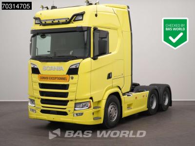 Scania S590 6X4 Full-Air Retarder 2xTanks Big-Axle Standklima Leder Navi en vente par BAS World B.V.