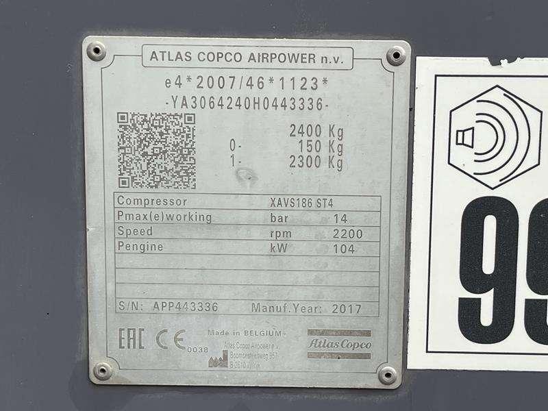 Atlas Copco XAVS 186 ST IV JD - N Photo 5