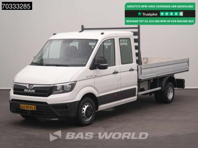 Man TGE 5.180 Automaat 180PK Dubbel Cabine Open Laadbak Dubbellucht Trekhaak Airco Cruise Euro6 Pritsch en vente par BAS World B.V.