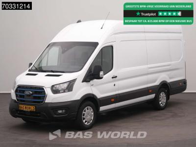 Ford e-Transit 184pk Elektrisch 68kWh 317km WLTP L4H3 Hoog Dak Navi Airco Cruise Parkeersensoren v+a SYN en vente par BAS World B.V.