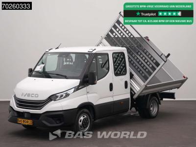 Iveco Daily 35C21 3-Zijdige Kipper Dubbel Cabine 210PK 3.0L Dubbellucht 3,5t Trekhaak ACC Airco LED Camer en vente par BAS World B.V.