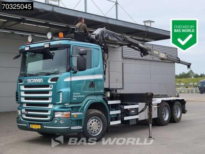 Scania R480 6X2 NL-Truck Penz Crane 1620CHL  + cable lift Manual Lift-Axle Euro 4 en vente par BAS World B.V.