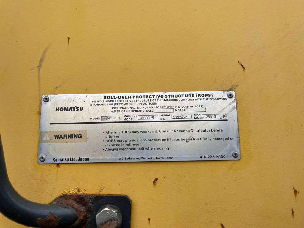 Komatsu WA380-5H Photo 26