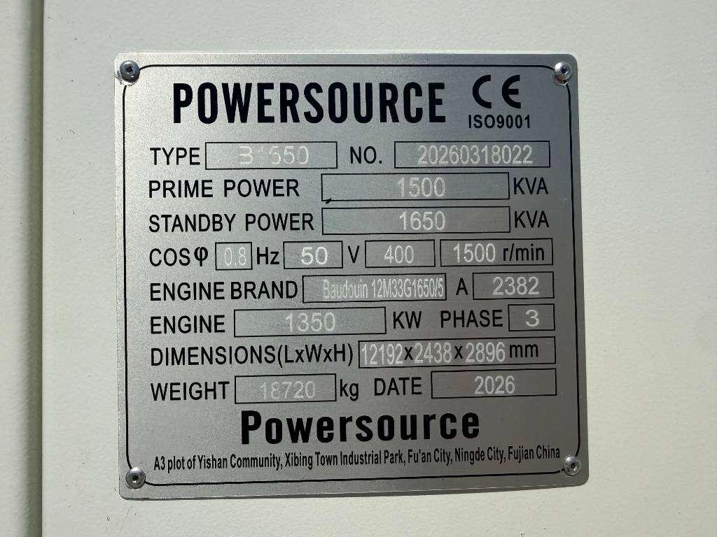 Baudouin 12M33G1650/5 - 1650 kVA generator - DPX-19884 Photo 6