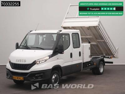 Iveco Daily 35C16 3.0 160PK Kipper Dubbele Cabine 3,5t Trekhaak Dubbellucht Airco Cruise Euro6 Tipper Ben en vente par BAS World B.V.