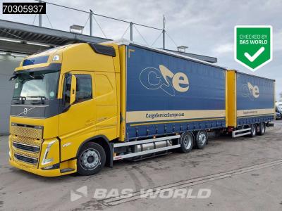 Volvo FH 460 6X2 Curtainsider Combi LNG Engine Sliding roof I-Park cool VEB+ en vente par BAS World B.V.