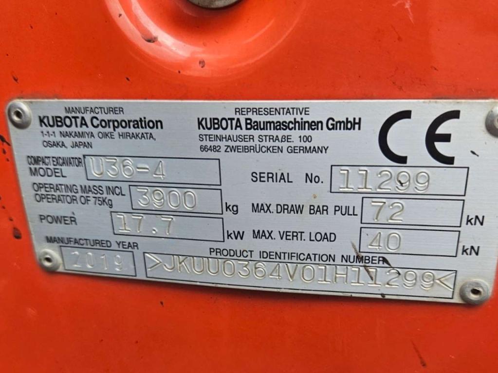 Kubota U36-4 Photo 7