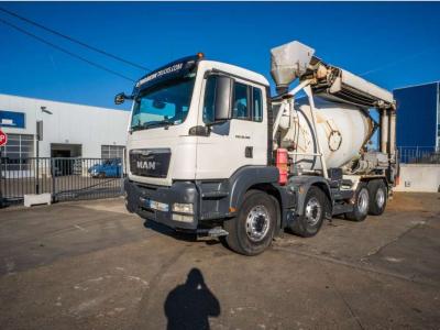 Man TGS 32.360 BB+LIEBHERR 8m3+TAPIS THEAMS 12m en vente par Braem NV