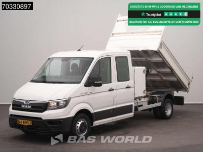 Man TGE 5.120 Dubbel Cabine Kipper met Kist Dubbellucht 3,5t Trekhaak Airco Cruise Navi Camera Euro6 Ti en vente par BAS World B.V.