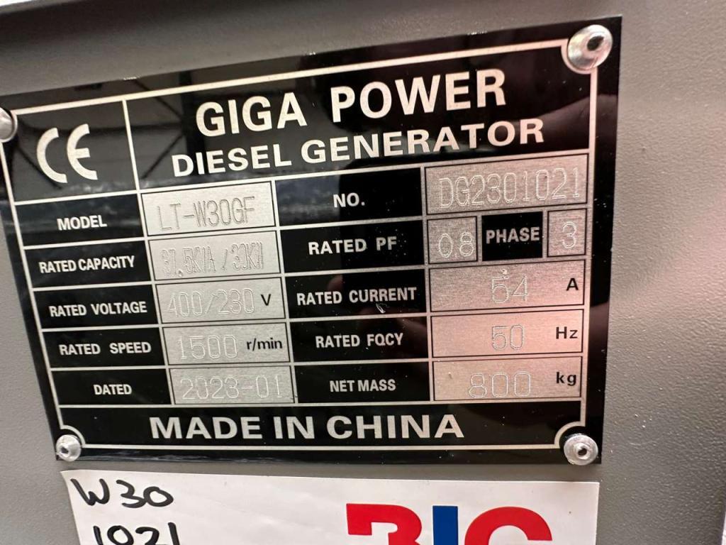 Giga Power LT-W30GF 37.5KVA closed set Photo 10