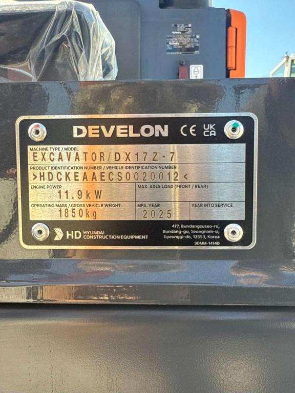 Develon DX17z-7 NUOVO Photo 11