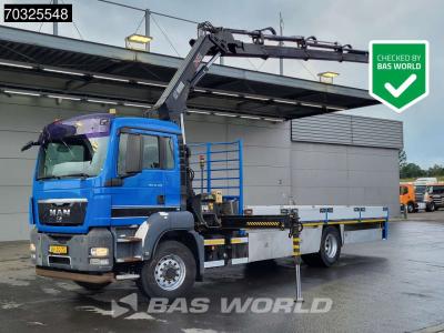Man TGS 18.320 4X4 NL-Truck APK  HIAB 166-D5 DUO Kran Crane Manual Euro 4 en vente par BAS World B.V.