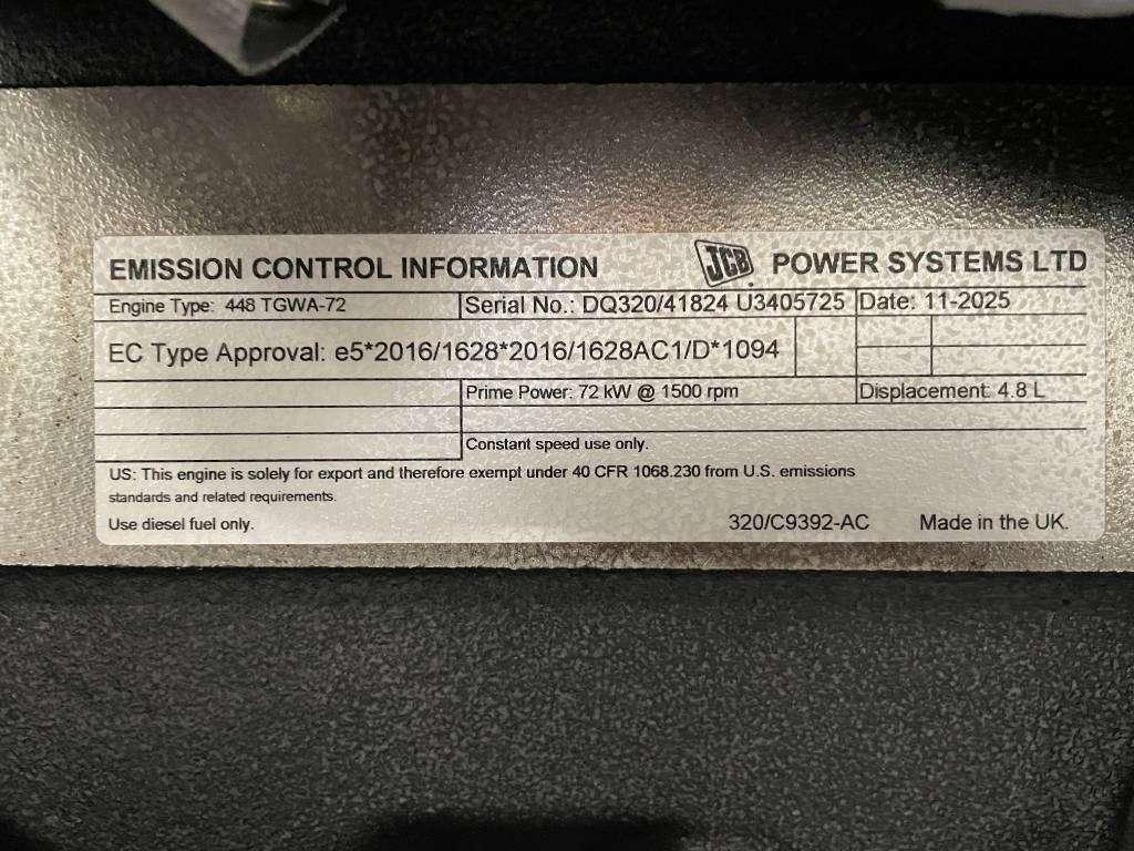 JCB 448TGWA-72 - 80kVA marine genset St-5 - DPX-22002 Photo 15