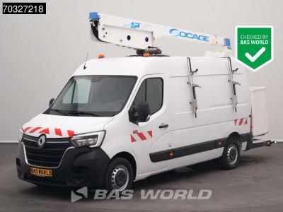 Renault Master 145PK Hoogwerker 12m Werkhoogte L2H2 Trekhaak LED Airco Cruise Camera Werkplaatsinrichting E en vente par BAS World B.V.