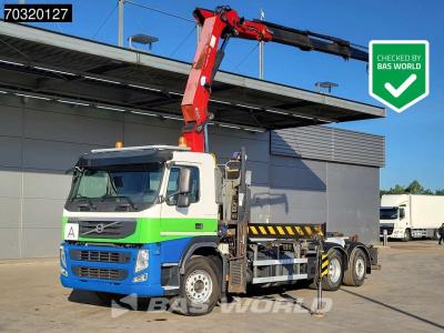 Volvo FM 370 6X2 HMF 2200-K3 Kran Crane VDL S21-6200 Hooklift Lift+steering axle  Euro 5 en vente par BAS World B.V.