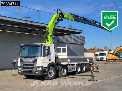 Scania P500 8X4 New! Zoomlion ZLK7600V8 Crane Kran Remote Control LED ACC en vente par BAS World B.V.