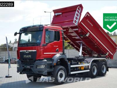Man TGS 33.480 6X6 NEW! 6x6 13m3 2-way tipper Steel suspension Big-Axle Euro 6 en vente par BAS World B.V.