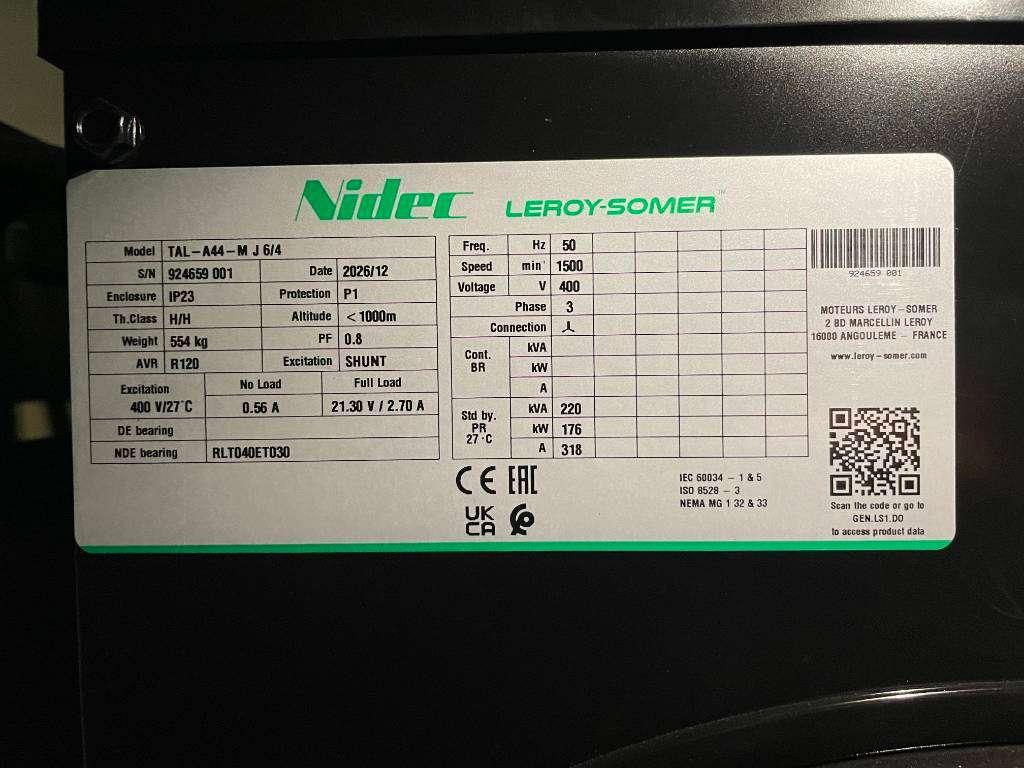 Cummins 6CTAA8.3-G2 - 220 kVA Generator - DPX-19840 Photo 14